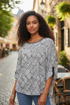 Round Neck High-Low blouse