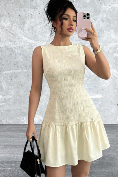 Floral Print Sleeveless Mini Dress