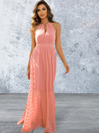 Sleeveless Tied Cutout Maxi Dress