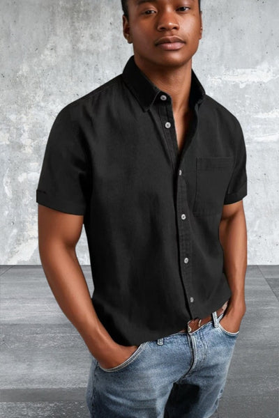 Men's Short Sleeve Button Down Summer Shirts