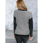 Long Sleeve Juniors Crew Neck knitted Sweater