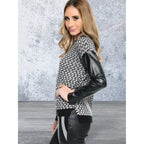 Long Sleeve Juniors Crew Neck knitted Sweater