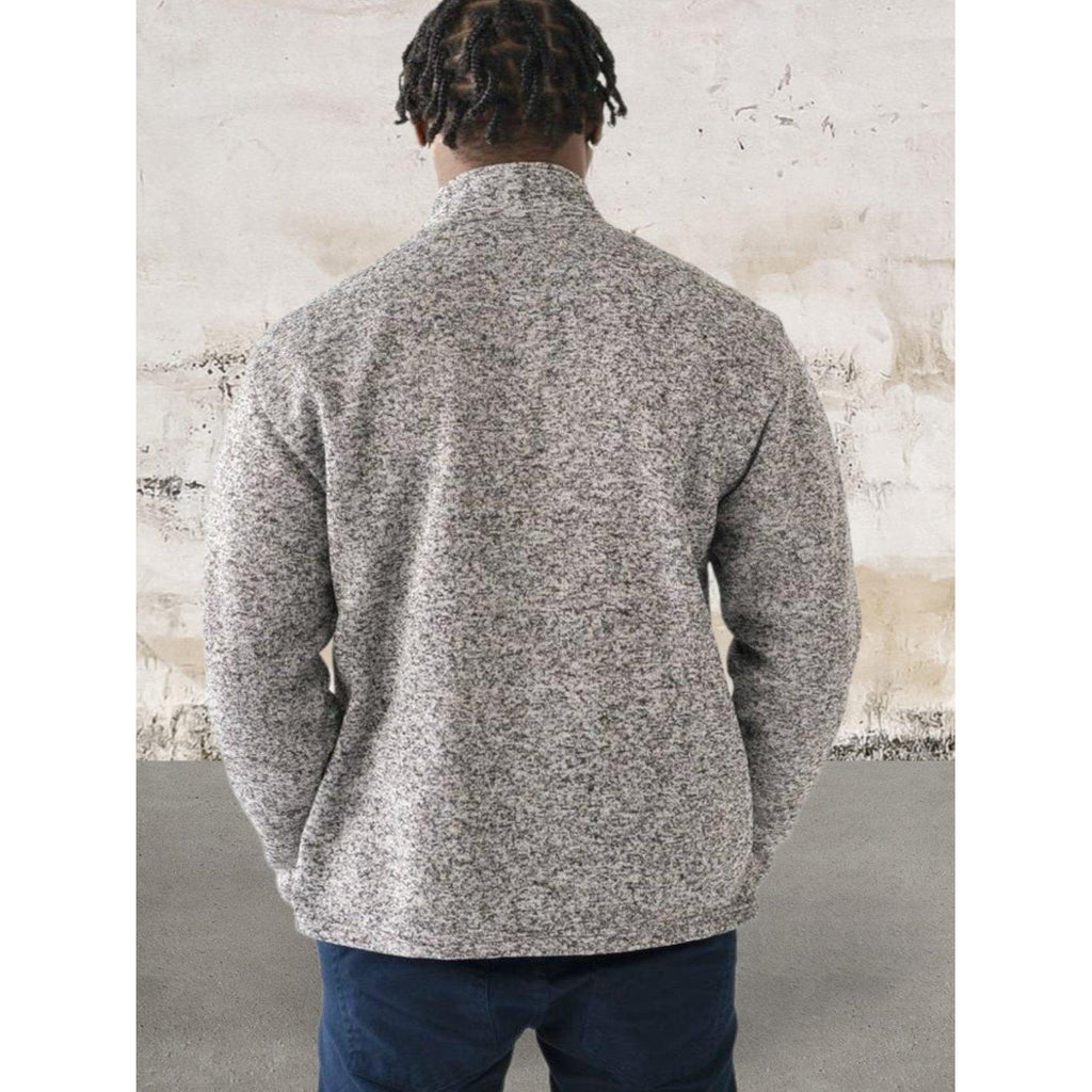 Men long sleeve 1/4 zip front sweater