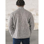 Men long sleeve 1/4 zip front sweater