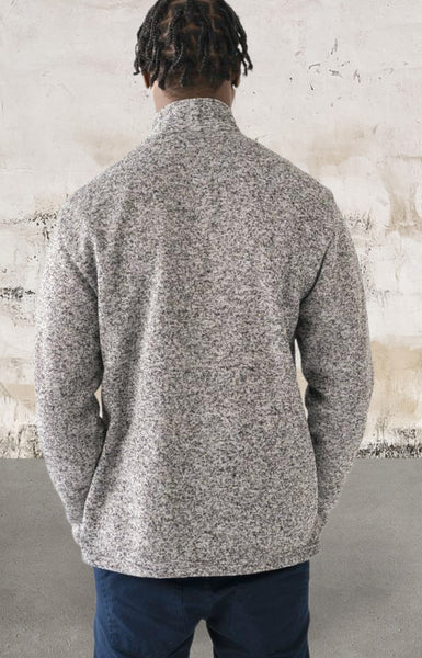 Men long sleeve 1/4 zip front sweater