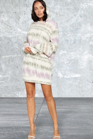 Longsleeve Print Sweater Dress