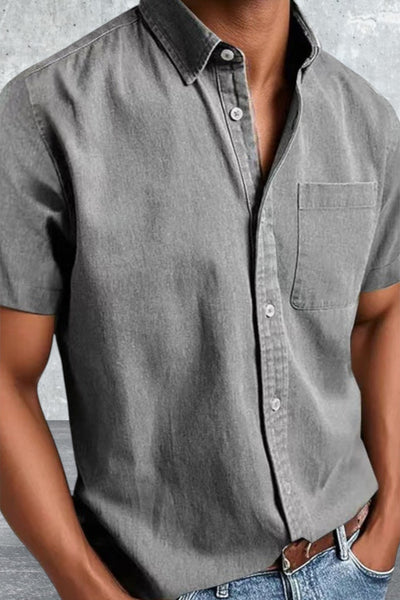 Men's Short Sleeve Button Down Summer Shirts