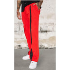 Men's Elastic Waist Zippers Sweatpant