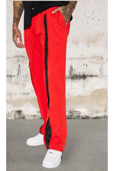 Men's Elastic Waist Zippers Sweatpant