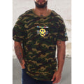 Men's short sleeve camo crew neck top