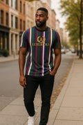 Men's short sleeve stripe top