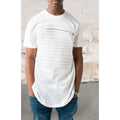 Men short sleeve razor slashed top