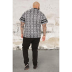 Short sleeve all over animal print top