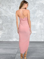 Spaghetti Strap V-Neck Dress