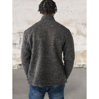 Men long sleeve 1/4 zip front sweater
