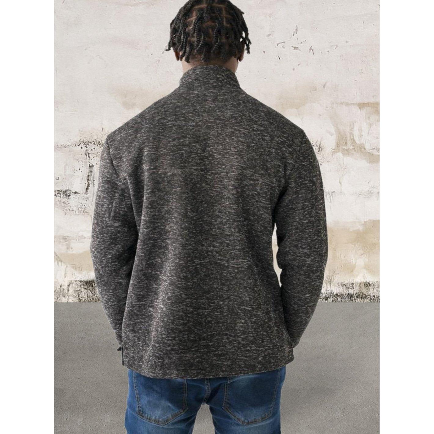 Men long sleeve 1/4 zip front sweater