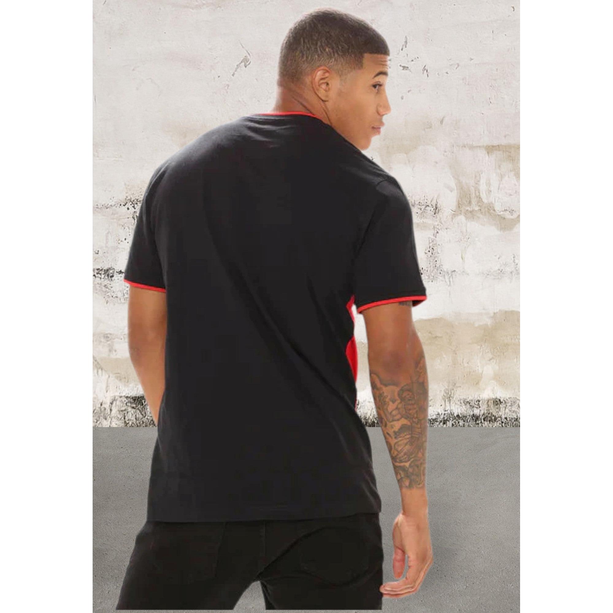 Men Colorblock Short Sleeve top