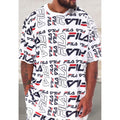 Mens short sleeve all over print top
