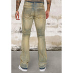 Men's Stacked Skinny Flared Fit Jeans