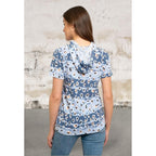 Short sleeve hooded top