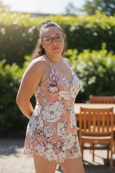 Plus Size Juniors Layered Floral Romper