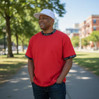 Short sleeve crew neck top