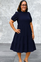 KIRUNDO Eyelet Summer Short Sleeve Dresses With Pockets
