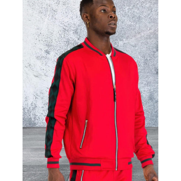 Men's Long Sleeve Full Zip Front Track Set