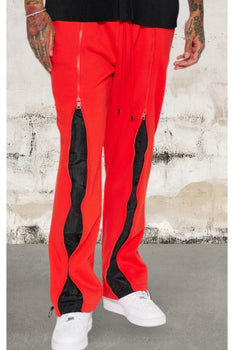 Men's Elastic Waist Zippers Sweatpant