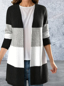 Open Front Long Sleeve Cardigan