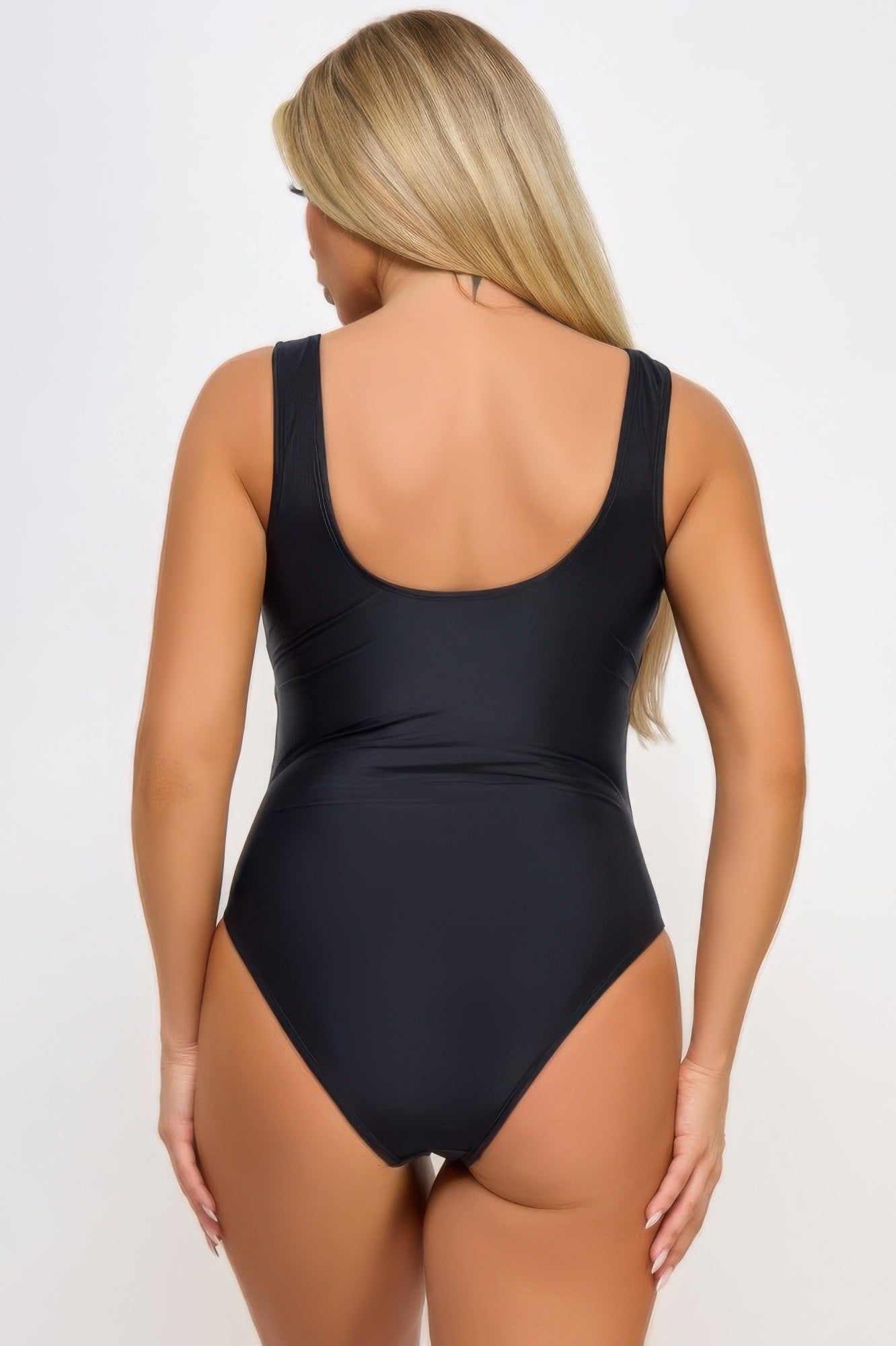 One Piece Lace-Up Deep Plunge Neckline Valery Swimsuit