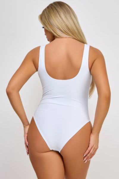One Piece Lace-Up Deep Plunge Neckline Valery Swimsuit