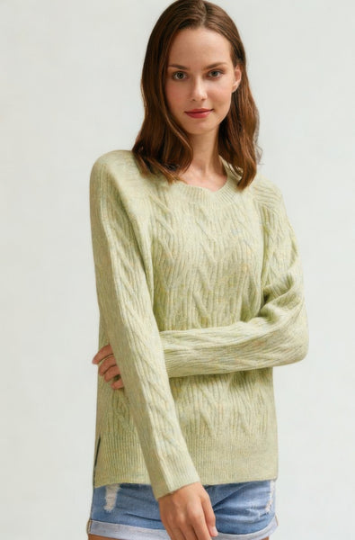 Braid Knit Cable Sweater
