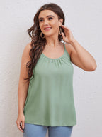 Plus Size Sleeveless Scoop Neck Cami Top