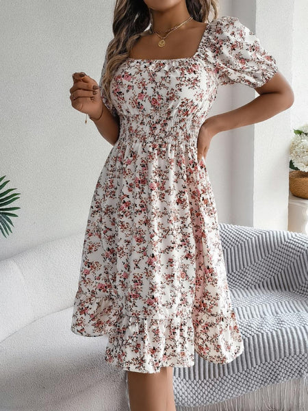 Women's Printed Short Sleeve Dress