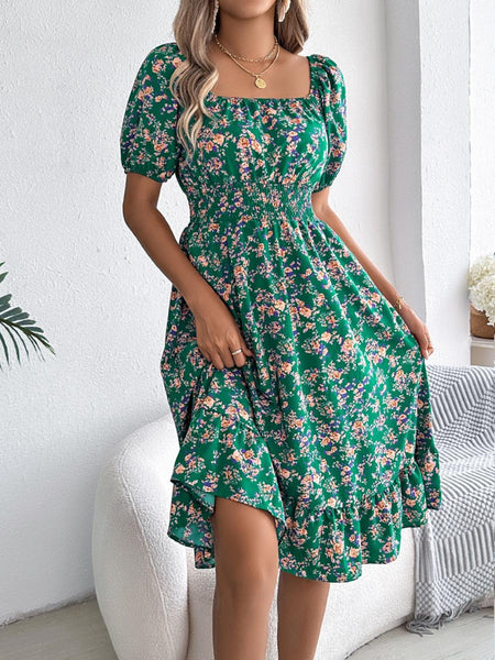 Women's Printed Short Sleeve Dress