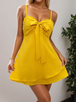 Sleeveless Layered Mini Cami Dress