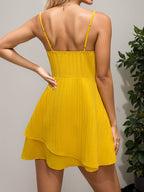 Sleeveless Layered Mini Cami Dress