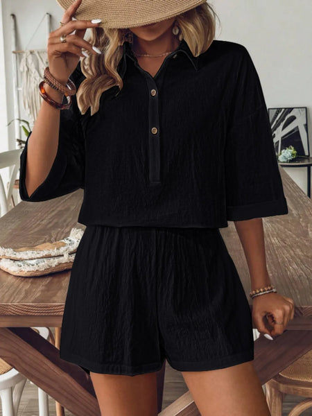 Women's Half Sleeve Shorts Set