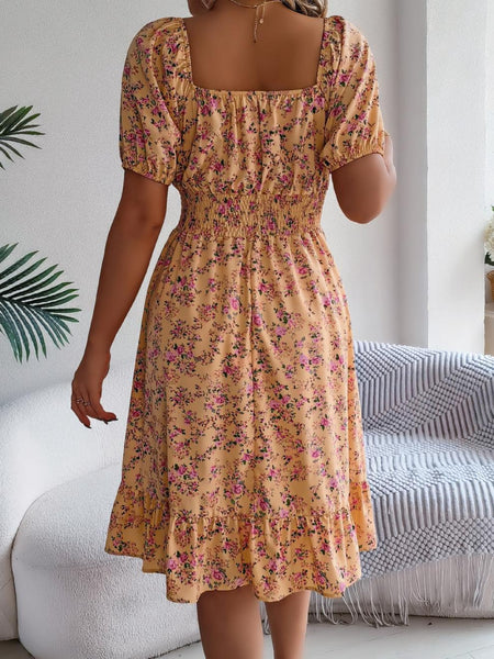 Women's Printed Short Sleeve Dress