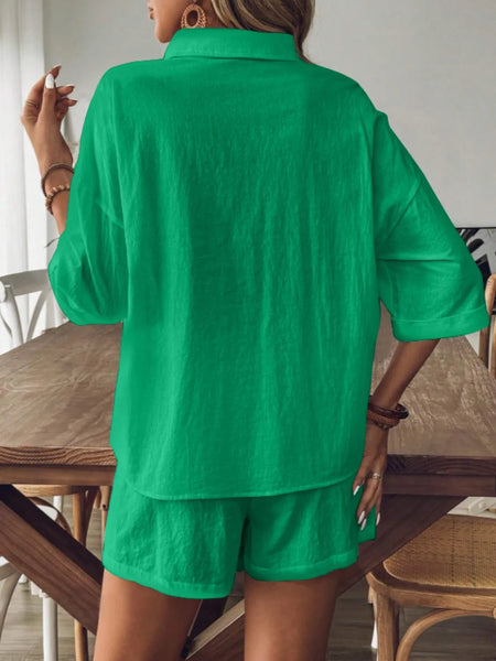 Women's Half Sleeve Shorts Set