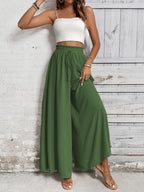 Women's Tied High Waist Wide Leg Pants