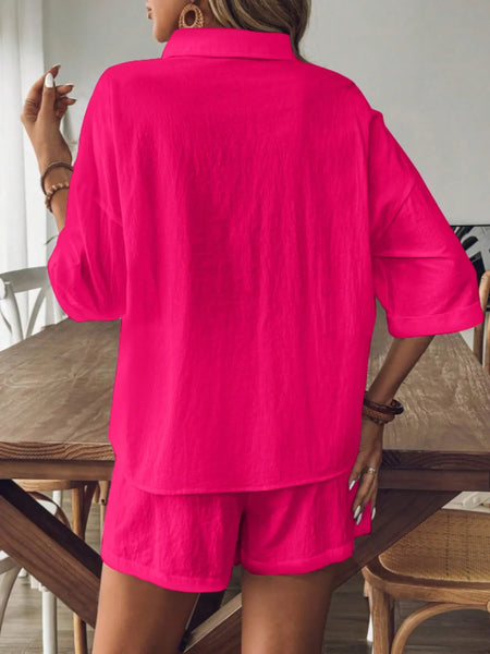 Women's Half Sleeve Shorts Set