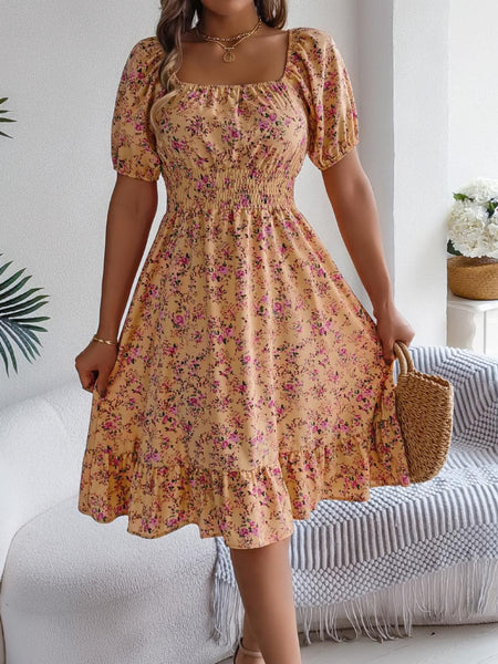 Women's Printed Short Sleeve Dress