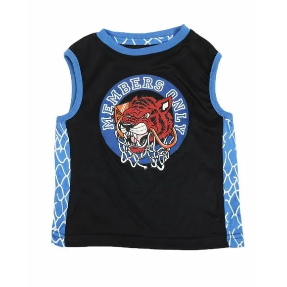 Boy's Sleeveless Screen Print Graphic 2 Piece Short Set