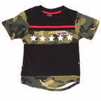 Boy's Short Sleeves Top With Jeans 2 Piece Set