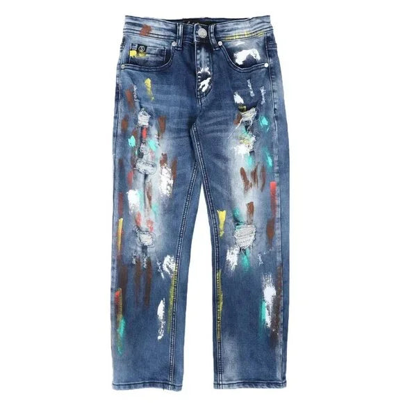 Boys All Over Multi Color Denim Jeans