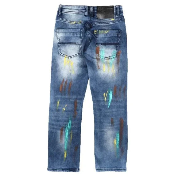 Boys All Over Multi Color Denim Jeans