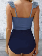 Spaghetti Strap One-Piece Swimwear
