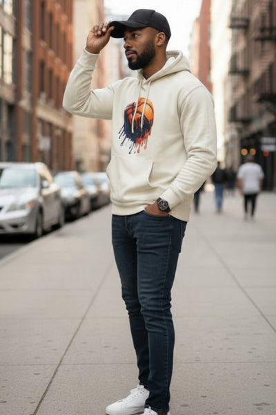 Men's BasketBall Graphic Long Sleeve Lightweight Polyester Hoodie